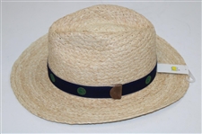 Masters Tournament Logo Dorfman Pacific Straw Hat New with Tags - Size Large/XL