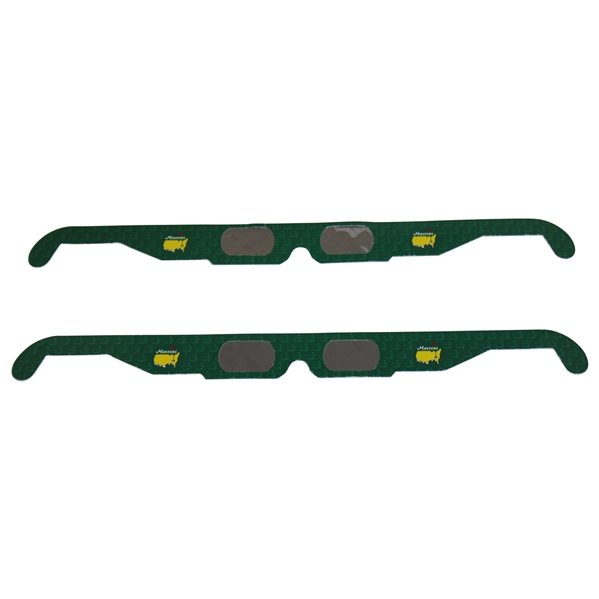 Pair of Unique Masters Tournament April 8, 2024 Issued Solar Eclipse Glasses