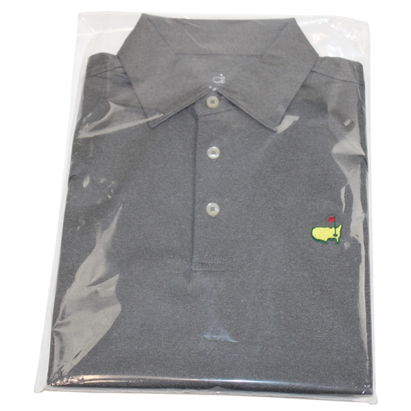 Augusta National Golf Club Masters Tournament Gray STAFF Tech Polo Shirt - S