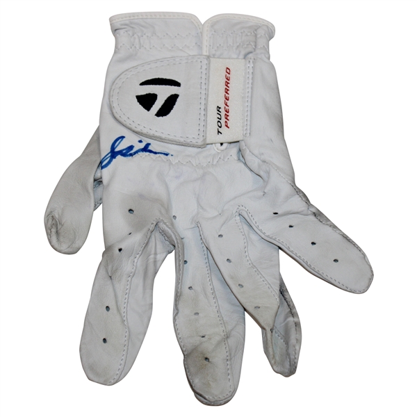 Stewart Cink Signed & Used Tour Preferred Golf Glove JSA ALOA