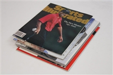 Four (4) Early Tiger Woods Covered Magazines Unread