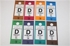Eight (8) Unused 1995 Us Open Tickets In Original Envelope - Tiger Woods Debut