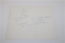 Jones, Stranahan, Nelson, Demaret 1947 Masters John Anderson Black And White Photo