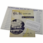 1946 Golden State Open Program With Pairing Sheet - Ben Hogan Win