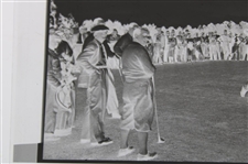 Original Negative Of Bobby Jones Swinging With Gene Sarazen To The Side At 1947 Masters From John Anderson