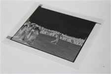 Original Negative Of Bobby Jones Swinging With Gene Sarazen To The Side At 1947 Masters From John Anderson