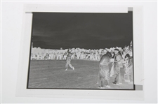 Original Negative Of Bobby Jones Swinging With Gene Sarazen To The Side At 1947 Masters From John Anderson
