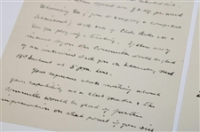 1926 Handwritten Letter To Henry Cotton Dated 1926 Offering Him His First Job - Three Pages