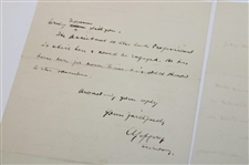 1926 Handwritten Letter To Henry Cotton Dated 1926 Offering Him His First Job - Three Pages