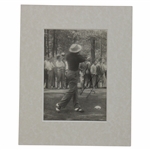 Sam Snead Signed Matted Black And White Photo JSA ALOA
