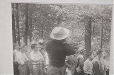 Sam Snead Signed Matted Black And White Photo JSA ALOA