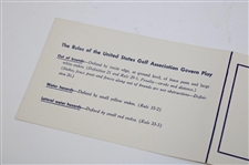 1961 Walker Cup Unused Official Scorecard - Jack Nicklaus Contestant