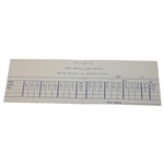 1961 Walker Cup Unused Official Scorecard - Jack Nicklaus Contestant