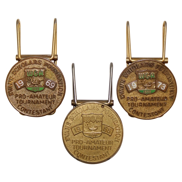 Three (3) Western Open Pro-Am Money Clips From Billy Casper Wins