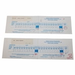 1st and 4th Round Scorecards From 1993 Western Amateur From Winner Justin Leonard