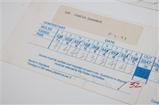 1st and 4th Round Scorecards From 1993 Western Amateur From Winner Justin Leonard