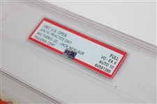 Jack Nicklaus Signed 1967 US Open at Baltusrol 3rd Practice Day Ticket PSA/DNA VG-EX 4 AUTO 10