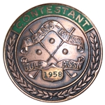 1958 Trans-Miss Contestant Badge- 18 Year Old Jack Nicklaus Winner