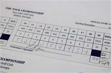 Stewart, Duval, Janzen & Three Others Signed 1998 The Tour Championship Used Scorecards