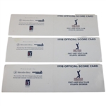 Stewart, Duval, Janzen & Three Others Signed 1998 The Tour Championship Used Scorecards