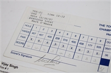 Sutton, Price, Norman & Three Others Signed 1997/1998 The Tour Championship Used Scorecards