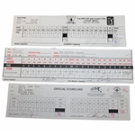 Stewart, Daly, Singh & Three Others Signed 1998 Western/Vancouver/Shark Used Scorecards