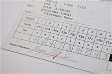 Stewart, Daly, Singh & Three Others Signed 1998 Western/Vancouver/Shark Used Scorecards