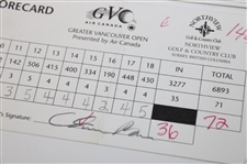Stewart, Daly, Singh & Three Others Signed 1998 Western/Vancouver/Shark Used Scorecards
