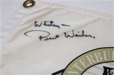 Dave Stockton Signed 1996 US Senior Open Canterbury Golf Club Screen Flag JSA ALOA