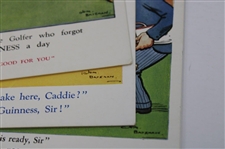Group of Three (3) Guinness Beer Advertising Postcards