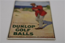Original Dunlop Golf Balls Advertising Postcard