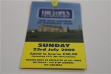 2000 Open Championship At St. Andrews Sunday Ticket - Tiger Slam
