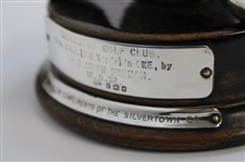 Silvertown 1932 Sterling Silver Hole In One Trophy With Silver King Mesh Golf Ball