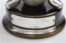 Silvertown 1932 Sterling Silver Hole In One Trophy With Silver King Mesh Golf Ball