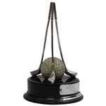 Silvertown 1932 Sterling Silver Hole In One Trophy With Silver King Mesh Golf Ball