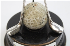 Silvertown 1932 Sterling Silver Hole In One Trophy With Silver King Mesh Golf Ball