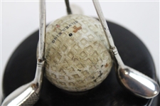 Silvertown 1932 Sterling Silver Hole In One Trophy With Silver King Mesh Golf Ball