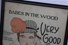 'Babes In The Wood' Very Good Eddie Framed Sheet Music Cover Only