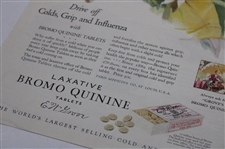 Bromo Quinine Tablets Vintage Golf Theme Ad