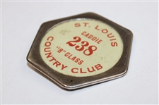 Metal Caddie Badge from St. Louis Country Club #238 - B Class