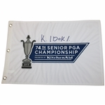 Kohki Idoki Signed 2013 Senior PGA Championship Embroidered Flag JSA ALOA