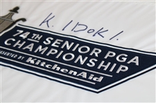 Kohki Idoki Signed 2013 Senior PGA Championship Embroidered Flag JSA ALOA