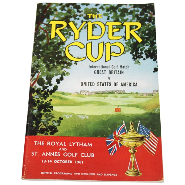 1961 Ryder Cup at Royal Lytham & St Annes Official Program