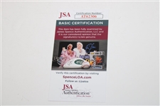 Xander Schauffele & Morikawa Signed 2024 PGA at Valhalla Embroidered Flag JSA #AT62306
