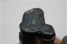 Vintage Iron Golfer Holding A Bag Mini Statue