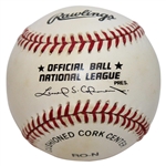 Hank Aaron Signed Rawlings Official National League Baseball JSA ALOA