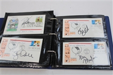 108 Signed First Day Of Issues w/Binder