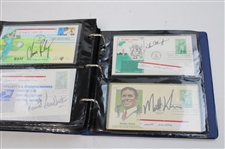 108 Signed First Day Of Issues w/Binder