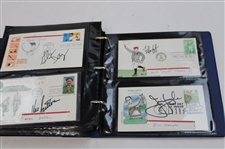 108 Signed First Day Of Issues w/Binder