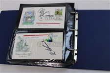 108 Signed First Day Of Issues w/Binder